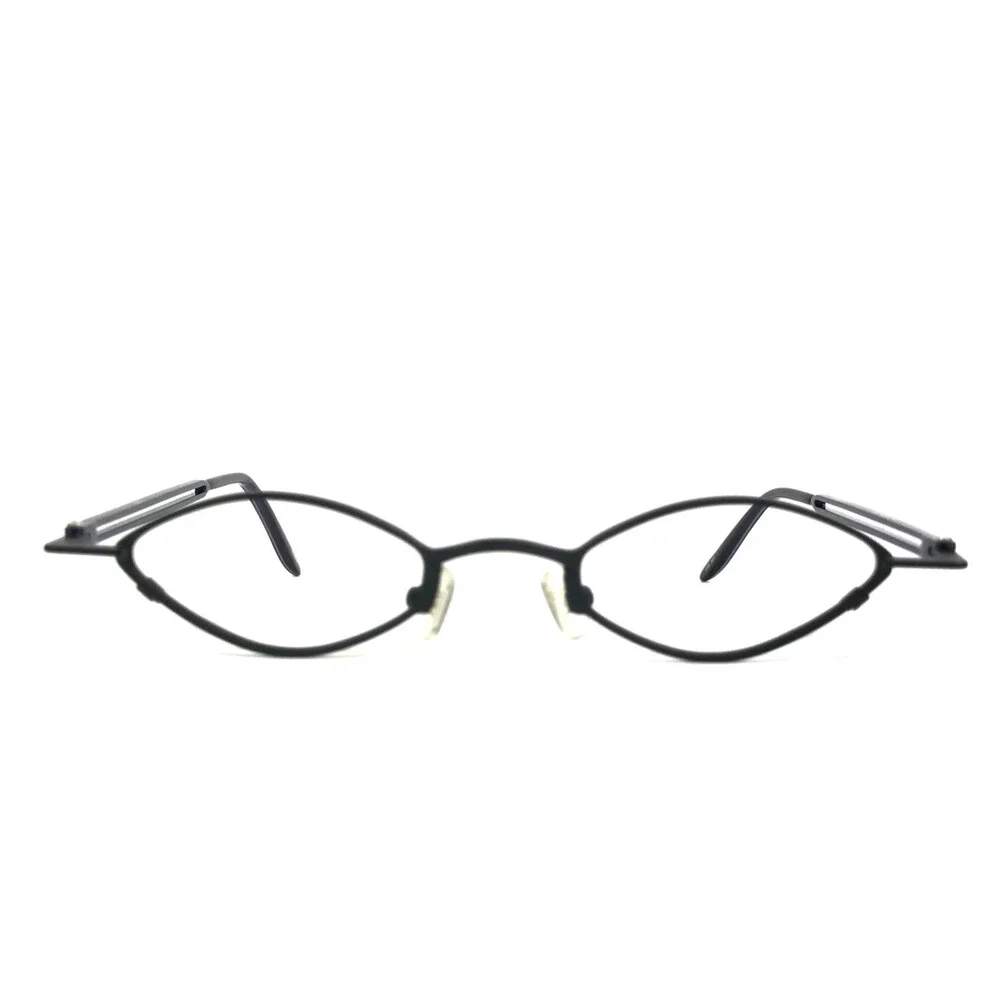 ogi Eyeglasses Frames 9006 COL. 501 Black Purple Oval Wire Rim 43-20-140
